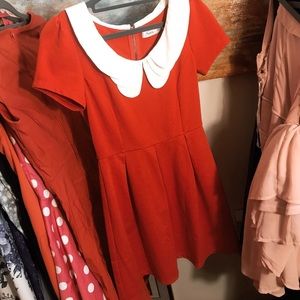 Babydoll Dress with Modified Peter Pan Collar